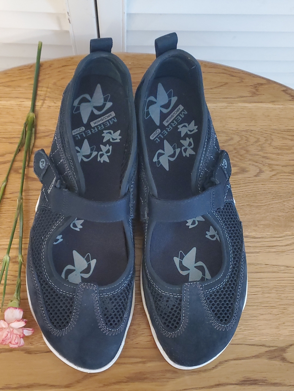 Merrell Navy Blue Performance Footwear Mary Jane Athletic Shoes Flats, Size 9 - Picture 2 of 10